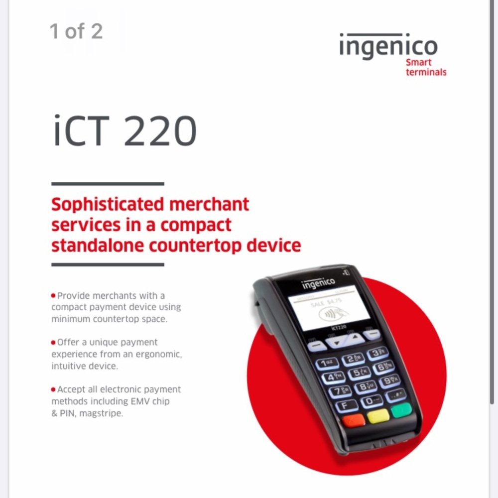 Credit card terminal